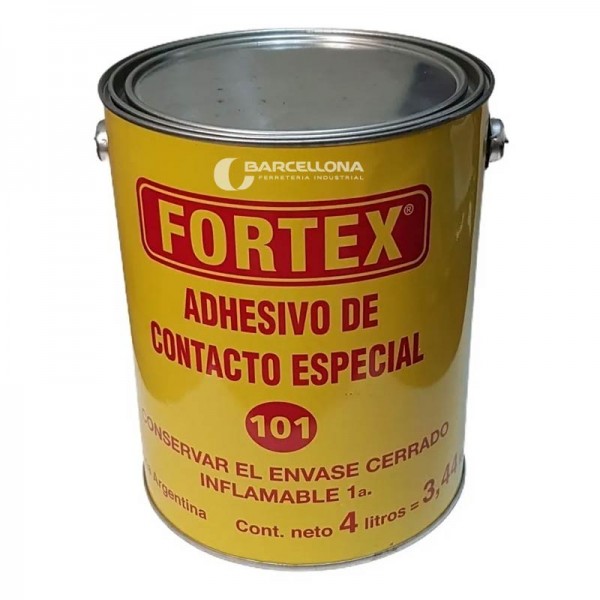 CEMENTO CONTACTO 101e 4 Lts. (4 Un) FORTEX