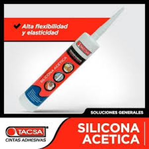 CARTUCHO SILICONA *TACSA* TRANSPARENTE 280ML (24u)