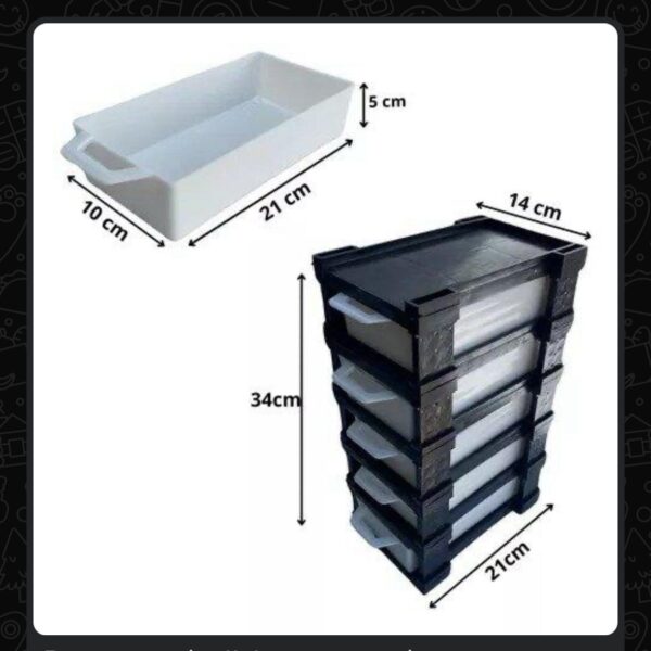 ORGANIZADOR TORRE X 5 CAJAS 19LAR X10 ANC X4,5 ALT