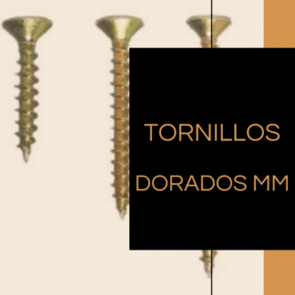 Tornillos dorados mm