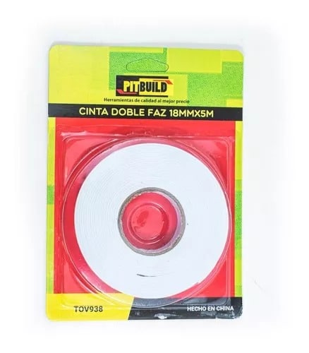 CINTA DOBLE FAZ 18 MM X 5 MTS