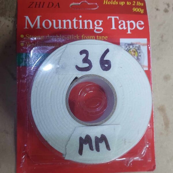 CINTA DOBLE FAZ 36 MM X 3 MTS