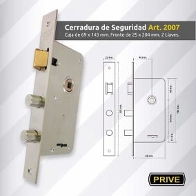 CERRADURA PRIVE 2007 IDEM 2107