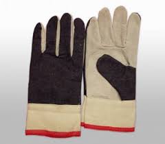 GUANTE CUERO DESCARNE CUERO Y JEAN 12U