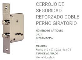 CERROJO PRIVE 2003*