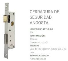 CERRADURA PRIVE 206 ANGOSTA