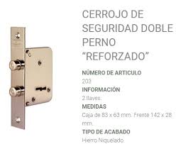 CERROJO PRIVE 203