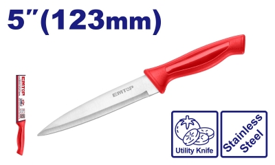 Cuchilla ac inox 5 pulg TOP VALUE EMTOP EMKK1154