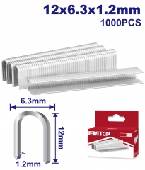 Caja 1000 Unid Grampa Corona 12X6,3X1,2 P/esgu1001 Emtop Enal0412