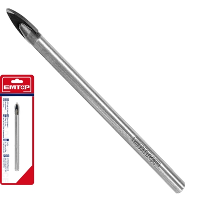 Mecha para ceramica y vidrio 10x90mm Emtop EACG11001
