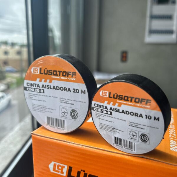 CINTA AISLADORA LUSQTOFF x 10 Mts. NEGRA