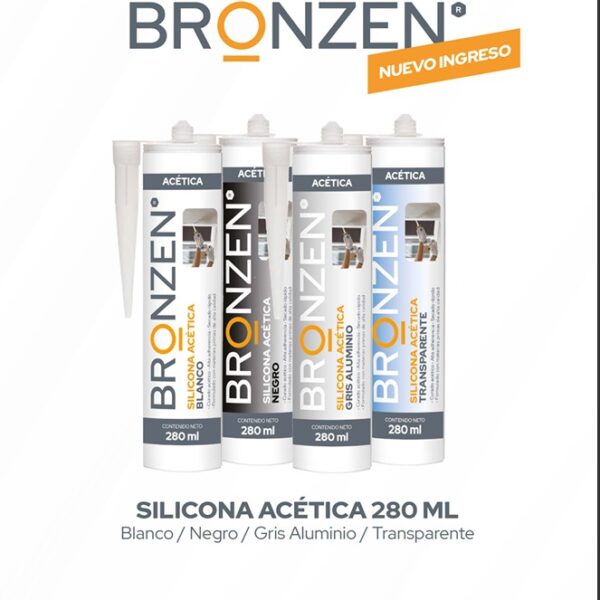 SILICONA ACÉTICA 280 ML GRIS ALUMINIO REAL