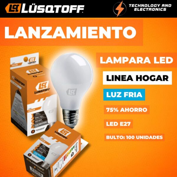 LAMPARA LED 12 W LUSQTOF BULTO 100U