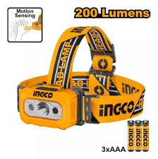 LINTERNA MINERO INGCO 200 LUMENS PILAS 3X AAA