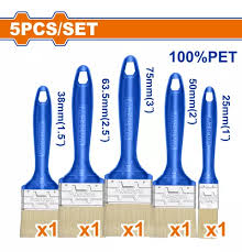 SET 5 PINCELES (1'' - 1.5'' - 2'' - 2.5'' - 3'') WADFOW