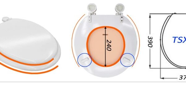 ASIENTO INODORO *MADERA* 2070 BLANCA