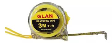 CINTA METRICA 3 MTS TRANSPARENTE 12U