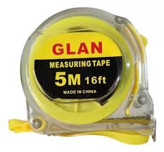 CINTA METRICA 5 MTS TRANSPARENTE 12U