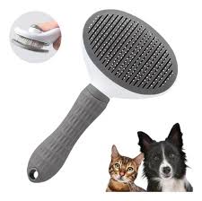 CEPILLO PARA PERRO CON SACA PELO CERDA METAL