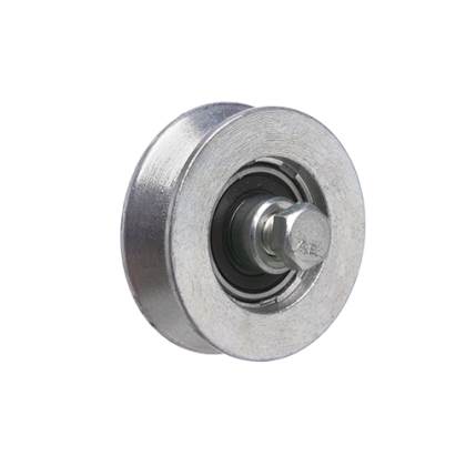 RUEDA ACERO TRAFILADO “V” C/RULEMAN 100MM