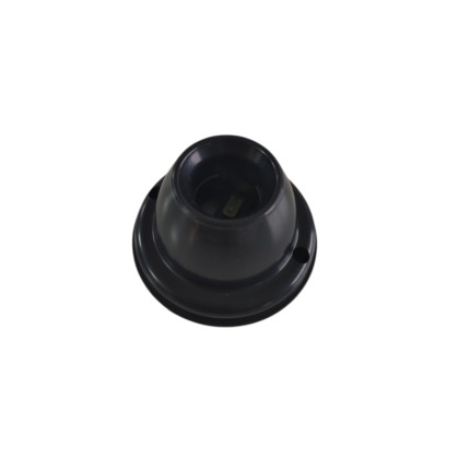 PORTALAMPARAS RECTO NEGRO 1 PIEZA