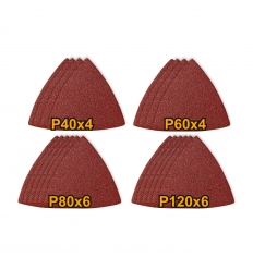 SET X20 LIJAS TRIANGULARES GRANOS SURTIDOS INGCO