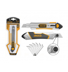 CUTTER DE ALUMINIO 18MM PROF-6 HOJAS INDUSTRIAL INGCO