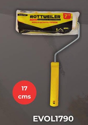 RODILLO ANTIGOTEO PREMIUM DE 17 CM - 7" (CAJA X 80 UNIDADES) (solo bulto cerrado)
