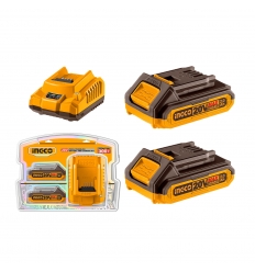 SET X2 BATERIAS DE LITIO (P20S) 2AH + CARGADOR (P20S) 2AH INDUSTRIAL