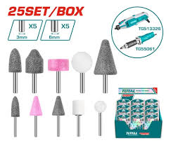 Set de 25 Piedras para Amoladora Recta y Minitorno