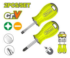 Set de 2 Destornilladores 38mm Cr-V DYLLU