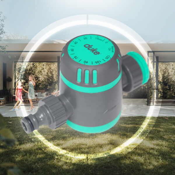 Temporizador DUKE Riego 2 horas, ajustable 0 a 120 minutos