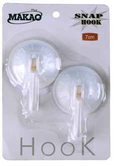 GANCHO PLAST SOPAPA x2 7CM DIAM