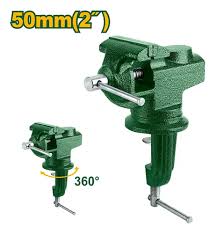 MORSA DE BANCO - BASE GIRATORIA - TAMAÑO: 50MM - CUERPO DE HIERRO FUNDIDO - CON YUNQUE