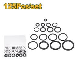 KIT DE O-RINGS / JUNTAS TÓRICAS DE 125 PIEZAS - MATERIAL: NBR