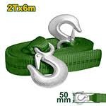 CORREA DE REMOLQUE - ESLINGA CON GANCHOS 2T LONGITUD:6M ANCHO: 50 MM UNIVERSAL JADEVER