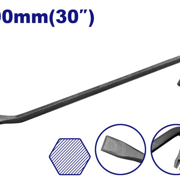 Barreta hex pata cabra saca clavo 18mm x 750mm TV EMTOP EMQB1375