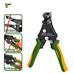 PELACABLES AUTOMATICO - TAMAÑO:7" DECAPADO, CORTE Y ENGARZADO RANGO DE PRENSADO DE TERMINALES: 22-10AWG / 0.5-6MM2  CUCHILLA DE CORTE EXTRAÍBLE