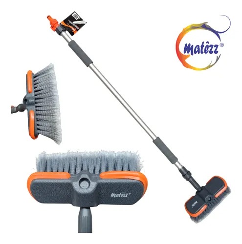 CEPILLO LAVA AUTOS CON CABO Y CONEXIÓN MANGUERA