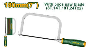 SIERRA DE CALAR CON HOJA 24D - TAMAÑO: 7'' - ACERO + PP+TPR - INCLUYE: KIT DE HOJAS DE SIERRA DE 5 P