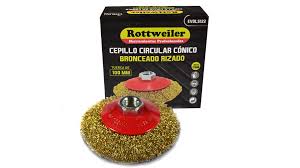 CEPILLO CIRCULAR CONICO ROTT BRONCEADO 100 MM (CAJA X 100 UNIDADES)