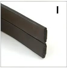 BURLETE "I" NEGRO 6 m