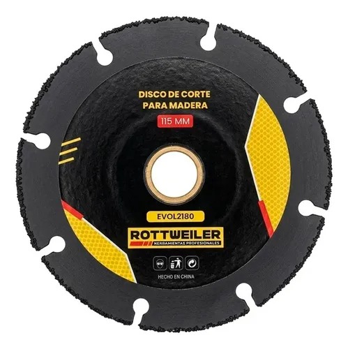 DISCO CORTE MADERA ROTTWEILLER TUNGSTENO 115 MM