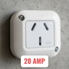 LINEA EXTERIOR TAAD 1 TOMACORRIENTE 20 AMP BLANCO