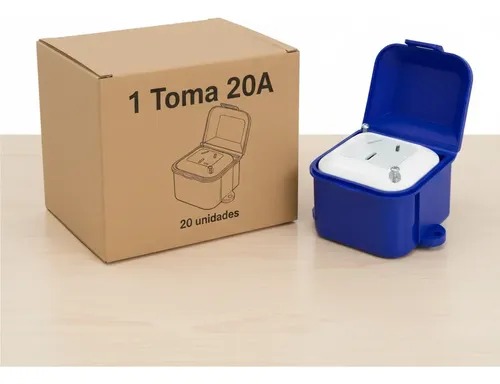 LINEA EXTERIOR TAAD CAPSULADA 1 TOMA 20 AMP AZUL