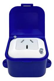 LINEA EXTERIOR TAAD CAPSULADA 1 TOMA AZUL E/P