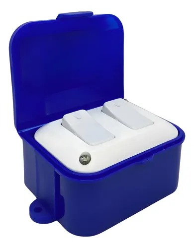 LINEA EXTERIOR TAAD CAPSULADA 2 INTERRUPTOR AZUL
