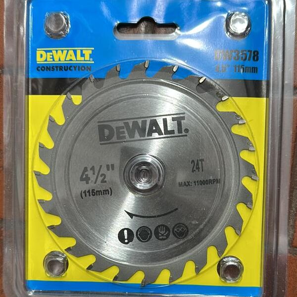 DISCO MADERA 4" 1/2 x 24 D *DE WALTG*