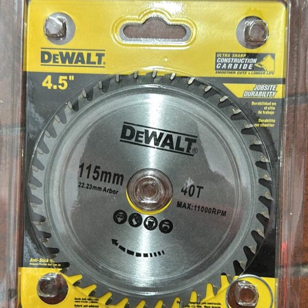 DISCO MADERA 4" 1/2 x 40 D *DE WALTG*