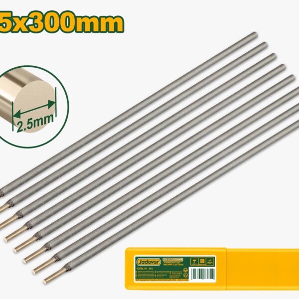 ELECTRODOS INOX 2,5×300 MM JADEVER E308L-16 2KG/CAJA INTERIOR